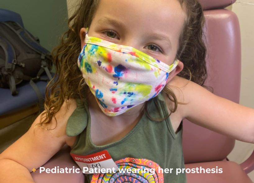 Pediatric patient with prosthetic eye